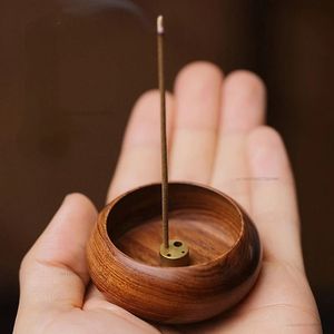 Handmade Sandalwood Incense Burner With Brass Lid Aromatic Holder For Aromatherapy All Season Use - Product Image 5