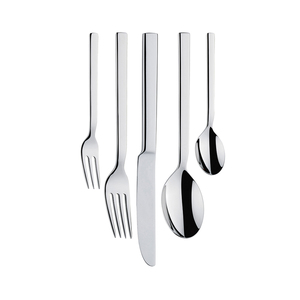Ensemble d'ustensiles de table pratiques en acier inoxydable, cuillères, fourchettes, couteaux, couverts réutilisables pour la cuisine, la maison, le restaurant, l'hôtel - Product Image 5