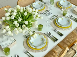 Trending Modern Stainless Steel <b>Flatware</b> <b>Set</b> with Customizable Luxury Green Handle for Wedding/Party Use and Stylish Dining - Product Image 3