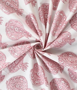 Best Selling Hand Block Print Cotton Flat Bedsheet Boho Floral Indian Bedding Queen <b>King</b> <b>Size</b> for Wholesale Price - Product Image 2