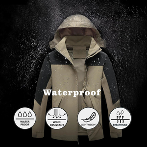 Hot Sale Waterproof Hiking <b>Rain</b> <b>Jacket</b> Hooded For Men Customized Logo Windbreaker Zip-Up High Quality <b>Rain</b> <b>Jacket</b> For Men - Product Image 4