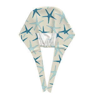 Custom Starfish Print Scrub Cap with Adjustable Tie Back - Cotton Breathable Surgical Hat for Dentists & <b>Nurses</b> - Product Image 3