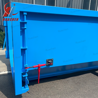 Vente directe usine – Conteneur à benne relevable en acier au carbone bleu de haute qualité pour usine de recyclage des déchets