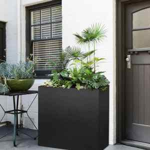 Vasi <span class=keywords><strong>da</strong></span> Giardino Moderni in Acciaio Zincato con Sistema di Auto-Irrigazione, Grandi Contenitori per Piante Succulente e <span class=keywords><strong>Bonsai</strong></span> <span class=keywords><strong>da</strong></span> <span class=keywords><strong>Esterno</strong></span> - Product Image 1