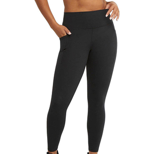 Custom Spandex/<b>Nylon</b> Anti-Bacterial Breathable High Waist Ankle-Length <b>Leggings</b> for All Seasons - Product Image 1