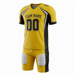 Uniforme de Fútbol Americano Sublimado Personalizado de Primera Calidad, Transpirable, Conjunto Completo, Jersey y Pantalones Personalizados para Equipo, Alto Rendimiento - Product Image 4