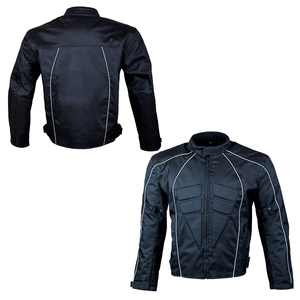 Men's Black PU <b>Motorcycle</b> <b>Jacket</b> Full Sleeve Windproof All Seasons Style - Product Image 4