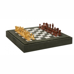 Jeu d'échecs de luxe en cuir, échiquier professionnel en bois, jeu d'échecs personnalisé avec grandes pièces de tournoi, vente en gros pour adultes - Product Image 1