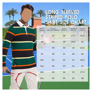 Camiseta de Rugby Personalizada para Hombre, Negra y Verde, Sudadera Polo para Hombre, Bordado, Serigrafía, Camiseta de Manga Larga, Camisetas Polo a Rayas - Product Image 3