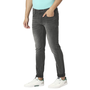 High Quality Men's Customizable Denim <b>Jeans</b> Pant Mid <b>Waist</b> Straight Dark Lightweight Zipper Fly Export Wholesale Cheap Price - Product Image 2