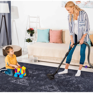 Tapis de couloir lavable MAVAL noir et gris 2,6 x 10, noir+gris 2,6 x 10 - Product Image 4