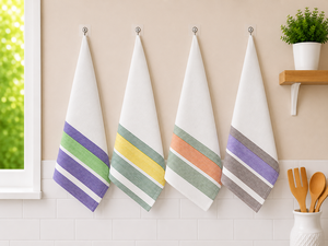Striped Linen Kitchen Towel Quick Dry Tea Towel Absorbent <b>Drying</b> <b>Cloth</b> for Home Kitchen Cooking Baking - Product Image 5