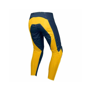 Pantalon de moto pour homme, jaune marine, à blocs de couleur, séchage rapide, toutes saisons, vêtements de course - Product Image 1