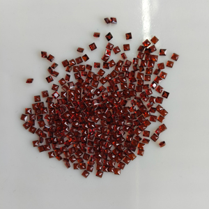 โกเมนสีแดงธรรมชาติ 2.25 มม. ทรงสี่เหลี่ยมเจ้าหญิงคัท คุณภาพดีที่สุด พลอยเม็ดเดี่ยวสำหรับทำเครื่องประดับ - Product Image 2