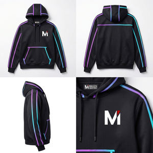 Sudadera con Capucha Sublimada Personalizada de Lujo, Sudadera Gráfica con Estampado 3D, Sudadera de Forro Polar Grueso para Hombre, Ropa Urbana, Servicio de Marca - Product Image 6