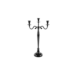 <b>Silver</b> Candelabra 5-Candle Metal Candle Holder Tall <b>Candlestick</b> Stand Bulk for Wedding Party Decorations Table Centerpiece - Product Image 3