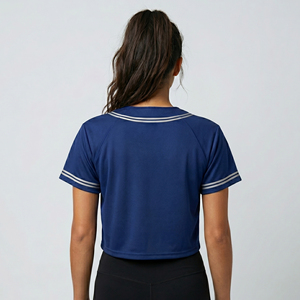 Fabricante de Camisetas de Béisbol Cortas para Mujer, Sublimación, Camiseta de Fútbol Corta para Mujer, Diseño Personalizado - Product Image 2