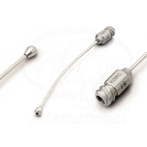 Tubo de alimentación para aves de acero inoxidable con aguja curva de bloqueo de señuelo y punta de botón, 4.7mm 16G x 83mm - Product Image 2