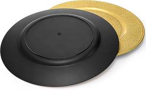 Assiette de Présentation Moderne en Acier Inoxydable pour Table de Dîner Vintage avec Décoration Centrale Élégante et Intemporelle, Écologique - Product Image 3