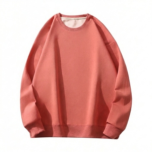 เสื้อสเวตเชิ้ตคอกลมทรงโอเวอร์ไซส์สำหรับผู้ชาย สีพื้น ผ้าถัก คอตตอน สวมใส่สบายๆ สำหรับฤดูใบไม้ร่วง ทรงปกติ แขนยาว - Product Image 5
