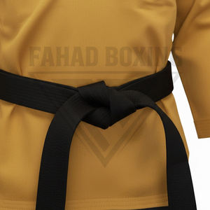 Tenue d'entraînement confortable de qualité supérieure, nouvelle collection, imprimé moutarde et noir, pour karaté et arts martiaux, respirante et légère - Product Image 4