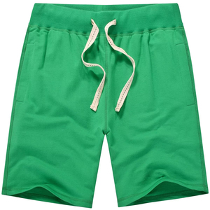 Pantalones Cortos Bermuda de Algodón Tejido para Hombre, Color Sólido, Cintura con Cordón, Estilo Casual, Corte Medio, Diseño Transpirable - Product Image 6