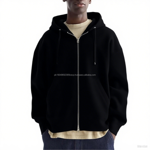 Sudaderas con cremallera con estampado gráfico Unisex Hip Hop Street Fashion para la cultura urbana Sudaderas con capucha holgadas con cremallera - Product Image 3