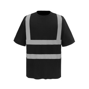 เสื้อยืดนิรภัยสะท้อนแสงป้องกันรอยยับ พิมพ์โลโก้ได้ตามต้องการ ระบายอากาศได้ดี ผลิตจากโพลีเอสเตอร์ สำหรับทุกเพศ เหมาะสำหรับงานอุตสาหกรรม พร้อมตัวเลือกปักลาย - Product Image 1
