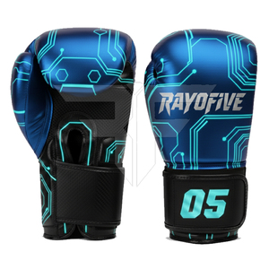Nouveaux gants de boxe professionnels en cuir au design tendance avec évacuation de l'humidité pour l'entraînement de Muay Thai et des performances optimales - Product Image 3