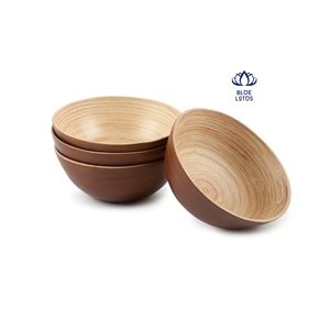 Popular Tazón de Bambú Hecho a Mano, Plato de Bambú Natural para Servir Frutas, Bocadillos, Pan y Decoración de Mesa - Product Image 1