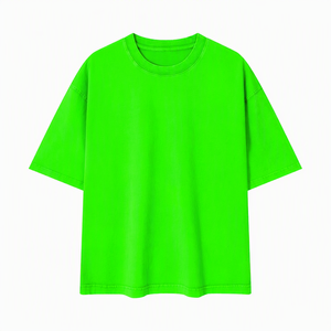 Camiseta de Manga Corta para Hombre, Corte Regular, Cuello Redondo, Color Sólido, Estilo Casual Urbano, Tejido de Punto, 100% Algodón Ecológico, 220g, Personalizable - Product Image 4