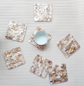 Exquisito Posavasos Artesanal Personalizado Clásico y Ecológico con Mosaico Rectangular para Decoración de Mesa - Product Image 3