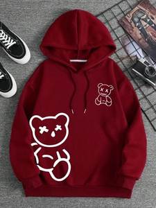Sudadera con Capucha Personalizada Ecológica para Mujer, Invierno, con Tela de Jersey de Spandex/Algodón 300g, Bordado e Impresión por Transferencia de Calor - Product Image 3