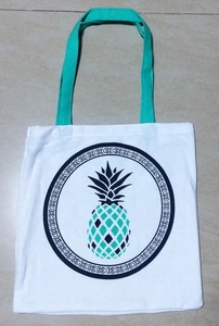 Cotton Twill Soft-loop <b>Collapsible</b> Square European Design Tote Bag with Long Hand Length Handle 50x90cm - Product Image 3