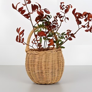 Panier en rotin fait main avec poignée, best-seller, indispensable pour le rangement des enfants, paniers cadeaux tissés. - Product Image 6