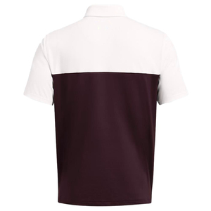 Polo pour homme à blocs de couleur, manches courtes, tricoté, coupe classique, design uni, style décontracté, bleu marine et blanc - Product Image 6