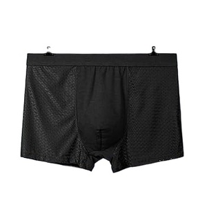 Boxers blancs respirants pour hommes, taille mi-haute, avec motif lettres unique, quantité minimale, shorts pour hommes - Product Image 3