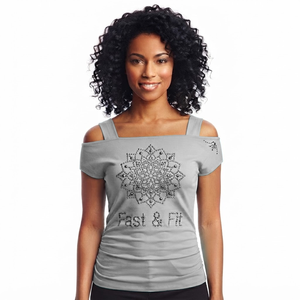 Camiseta Deportiva de Algodón 100% Tejido, Transpirable, de Secado Rápido, Cómoda, para Entrenamiento, Fitness, Gimnasio, para Mujer - Product Image 4