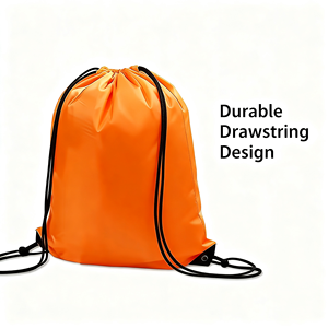 Blue Polyester <b>Drawstring</b> <b>Backpack</b> Plain Dyed Portable Sport Bag for Outdoor Use Sport Bag for Outdoor Use Best Price Wholesale - Product Image 3