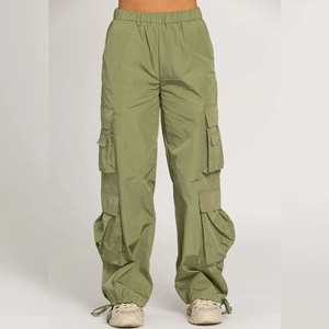Pantalones Cargo de Algodón y Poliéster para Mujer, Diseño Moderno, Fabricante OEM, Venta al por Mayor - Product Image 1