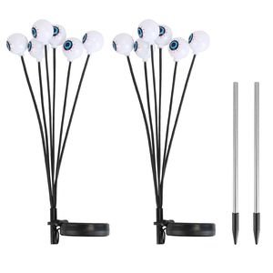 Confezione da 2/4 Pezzi, Decorazioni Halloween da Esterno, Luci Solari a Forma di Occhi Spaventosi, Luci Oscillanti per Sentieri, Ornamenti per Halloween - Product Image 4