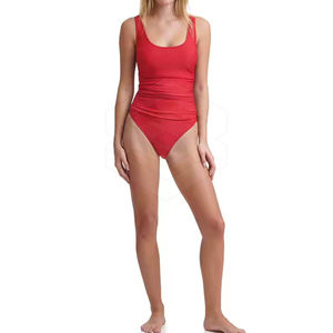Traje de Baño de Una Pieza para Mujer, de Secado Rápido, Cintura Alta, Elástico, con Pedrería, Estilo Vintage, para Fiesta o Club - Product Image 2