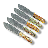 Lot de 20 couteaux de chasse en acier carbone à lame pointue avec manches en forme de cône de pin, lame fixe de 11 pouces, couteau de bushcraft