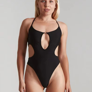 ชุดบอดี้สูทคุณภาพสูงสำหรับผู้หญิง ออกกำลังกายและเต้นโพลแดนซ์ ระบายอากาศได้ดี ยืดหยุ่น กระชับรูปร่าง ชุดจั๊มสูทฟิตเนส สวมใส่สบาย - Product Image 1
