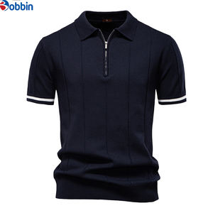 Nouvelle Collection Chemises Homme Col Rabattu Respirantes Unies Décontractées Design Professionnel Logo Personnalisé Prix Raisonnable Tricotées 100% Coton - Product Image 6