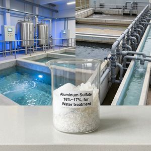 Clarificador de Agua, Floculante, Sulfato de Aluminio en Gránulos, 99% de Pureza, Grado Industrial para Tratamiento de Aguas Residuales - Product Image 1