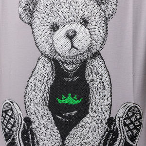 T-shirt confortable et chic orné de strass, idéal pour un style éclatant au quotidien. - Product Image 5