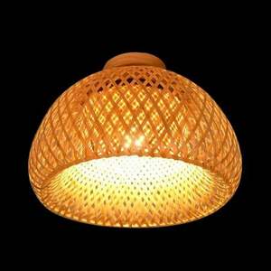 Handmade Natural Bamboo Lampshade Custom Sizes Modern Vintage Design with Minimalist & Traditional Style for Indoor <b>Light</b> Covers - Product Image 4