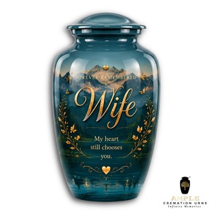Urna Funeraria para Esposa Adulta con Color Personalizado y Diseño Ecológico, Capacidad de 220 Pulgadas Cúbicas - Product Image 1