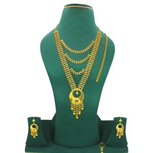 Conjunto Completo de Lujo Chapado en Oro de Primera Calidad, Estilo Árabe Africano de Dubái, Especial para Mujeres y Familias, Nuevo y Moderno - Product Image 5
